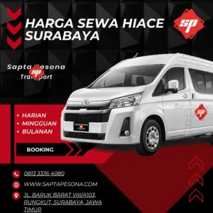 harga sewa hiace surabaya